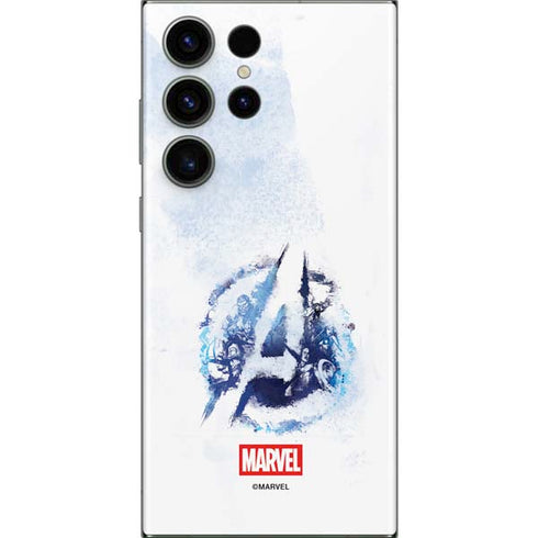 Marvel Avengers Blue Logo Galaxy Skins